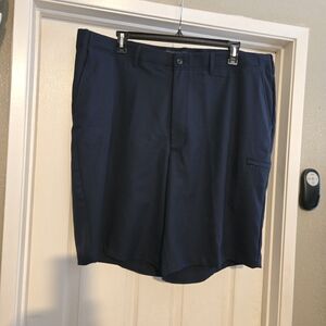 Haggar Men's Deep Blue Flat Front Shorts